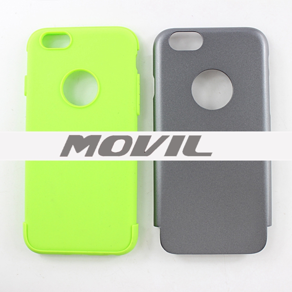 NP-2475 2 en 1 tpu    pc funda  para Apple iPhone 6-3